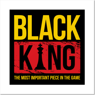 Black King Black History Month Gift For Men Posters and Art